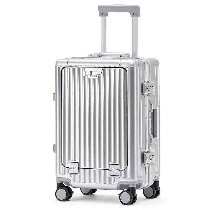 1 pièce ensemble 20 pouces ordinateur fonctionnel cadre en aluminium boîtier de chariot valise d'emb