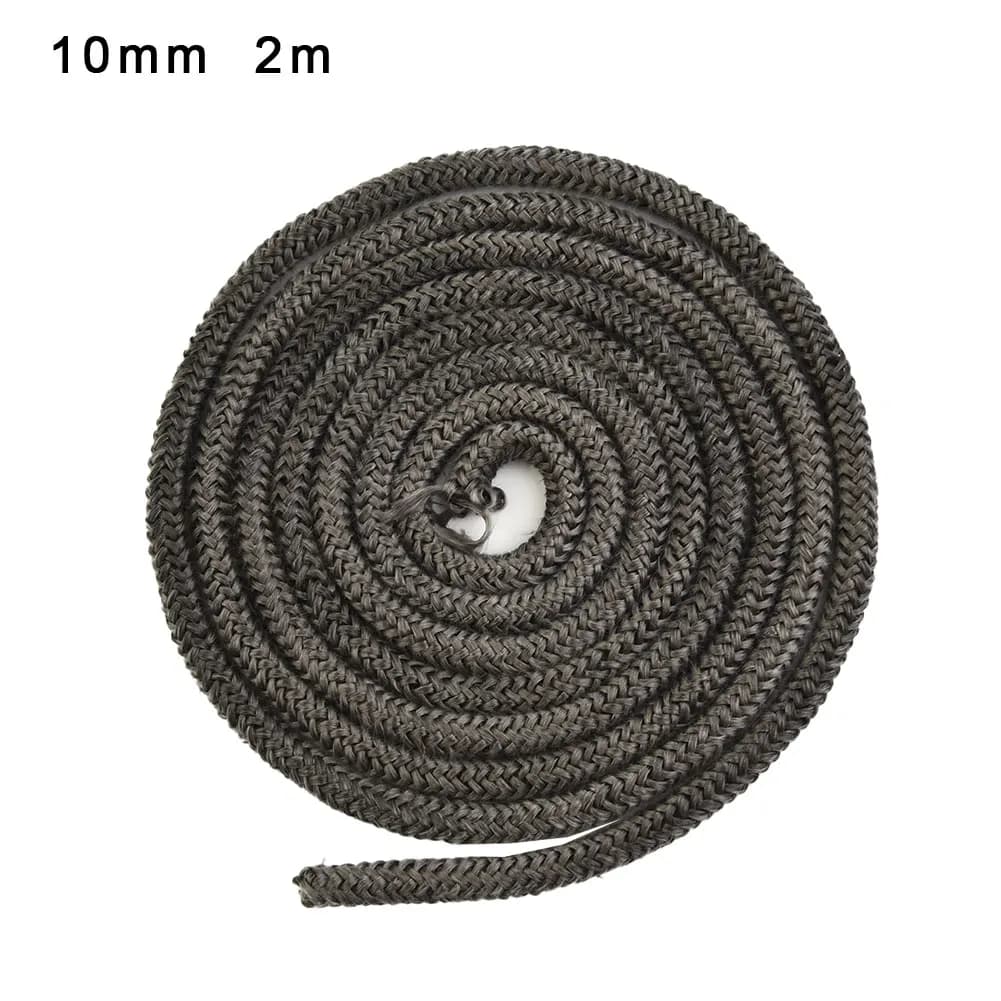 Joint de corde de feu en fibre de verre, facile à utiliser, remplacement, joint de porte gris foncé,