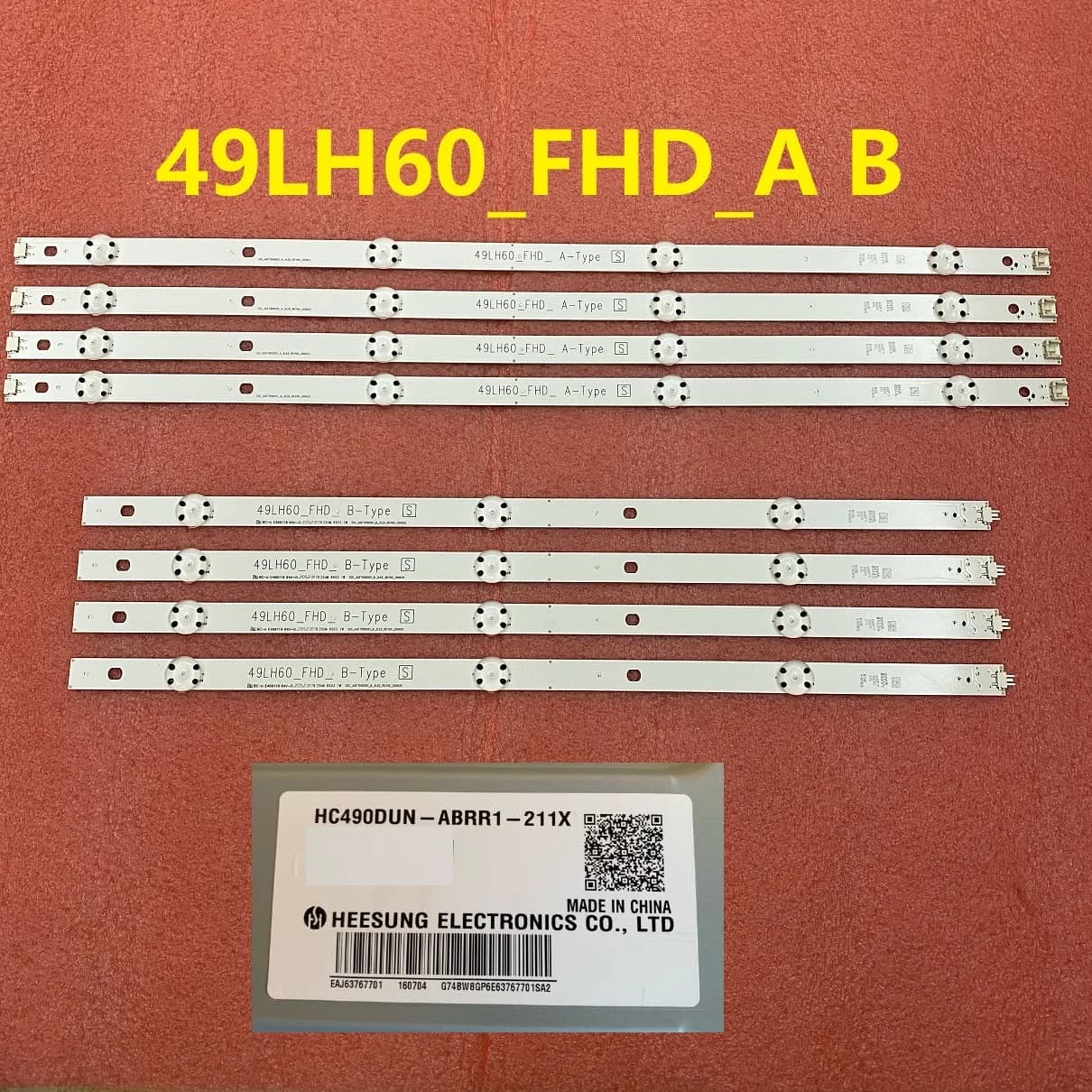 Bande de rétro-éclairage LED pour TV 49LH600T 49LH630V 49LH604V 49LW540S 49LH60_FHD_A B SSC_AG 79100
