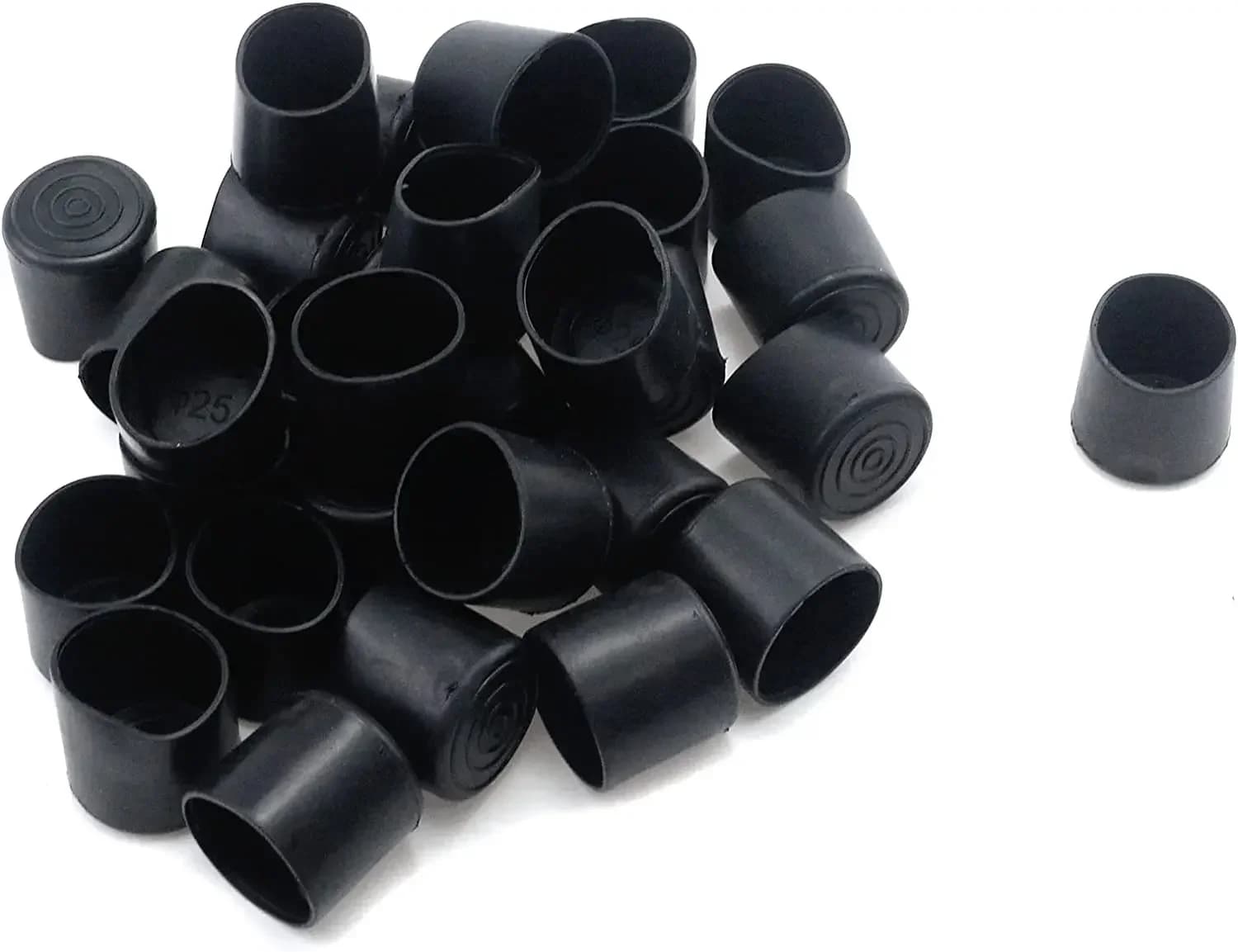 12 pièces 12mm-63mm forme ronde PVC caoutchouc couvre meubles pied Table chaise jambe embout couvert