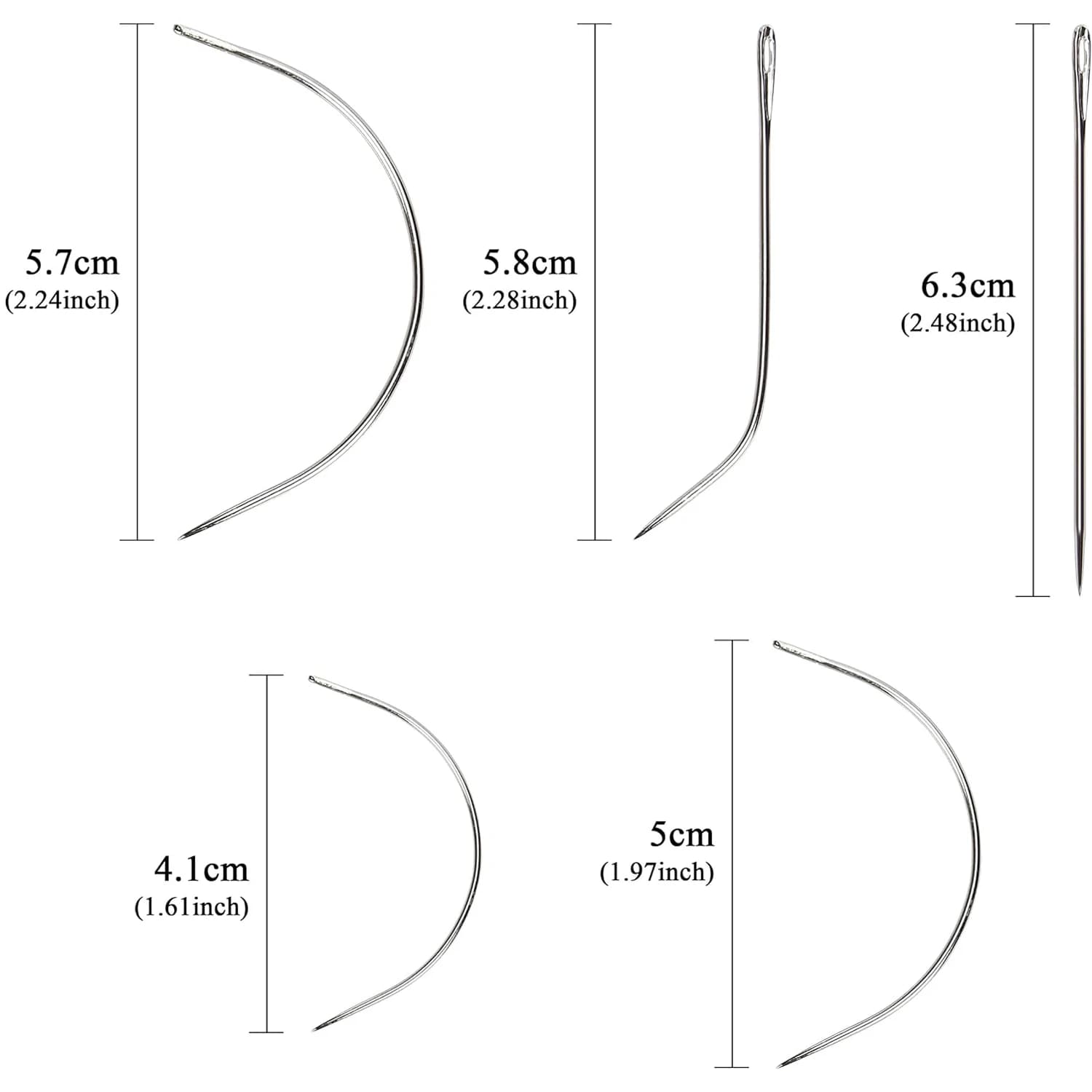 3 rouleaux de fils de tissage de cheveux avec 10 pièces, aiguilles à coudre, pour la fabrication de 