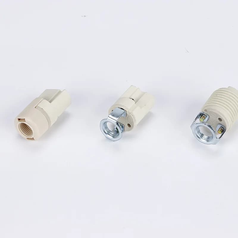 E27 E14 G9 vis bricolage lumière support de lampe en céramique Table de ménage sol LED ampoule Base 