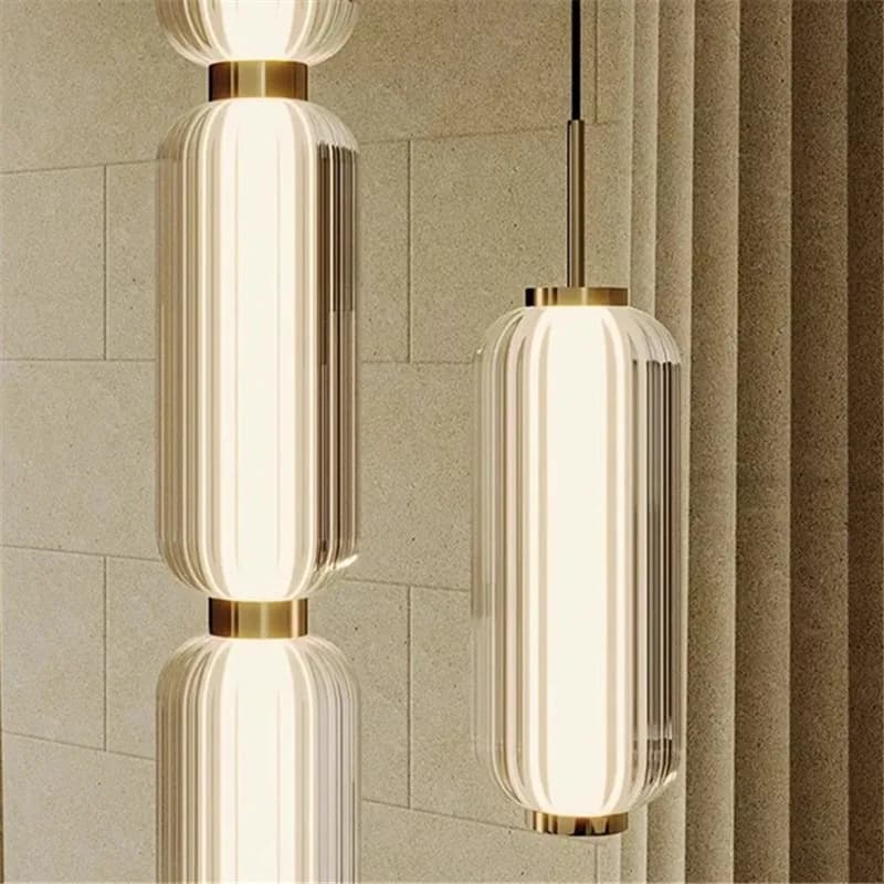 Lampe Suspendue Minimaliste en Verre de Style Rétro Américain, Luminaire Artistique Idéal pour un Re
