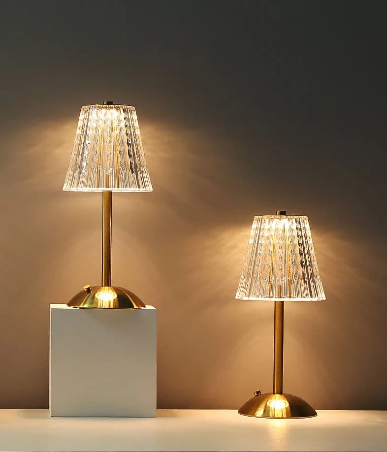 Lampe de Table chambre à coucher, lampe de chevet lumière luxe diamant cristal lampe haut de gamme a