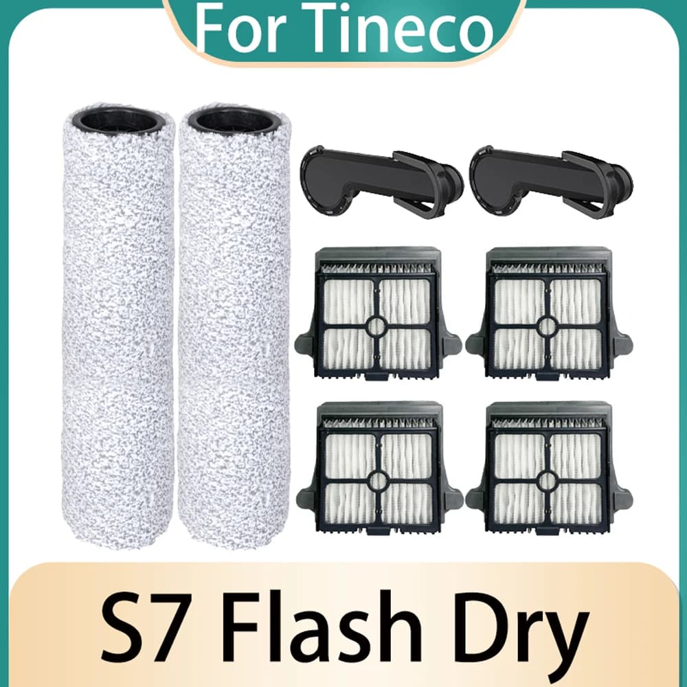 Rouleau pour Aspirateur à Sec Tineco Floor One S7 Flashdry, Accessoire de Remplacement, Brosse, Filt