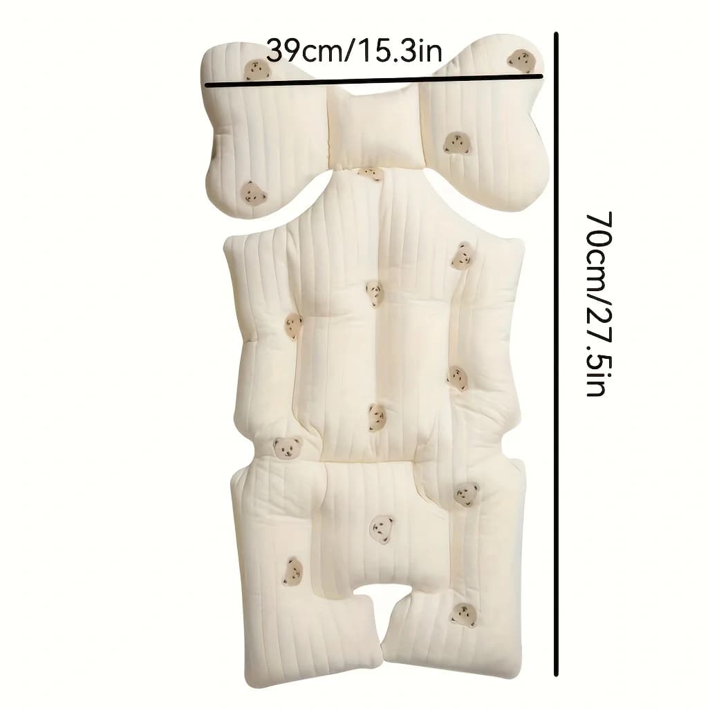 Coussins de siège de poussette pour bébé, chauds, en coton épais, pour enfant, universels, quatre sa
