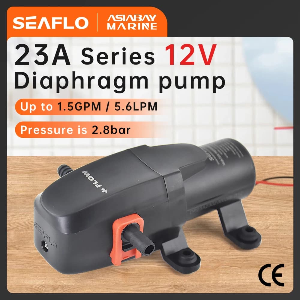 SEAFLO 12V 23A série 40 PSI pompe à membrane d'eau Marine automatique auto-amorçante bateau électriq