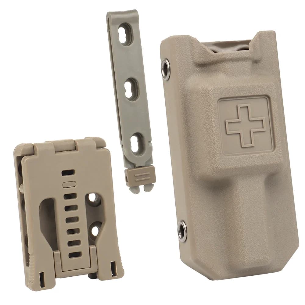 Support de garrot tactique Molle, Kit de premiers secours, sac EDC, pochette de garrot avec Clip de 