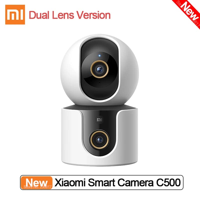 Nouveau Xiaomi caméra intelligente C500 Version double objectif 4MP caméra de sécurité 360 °   Détec