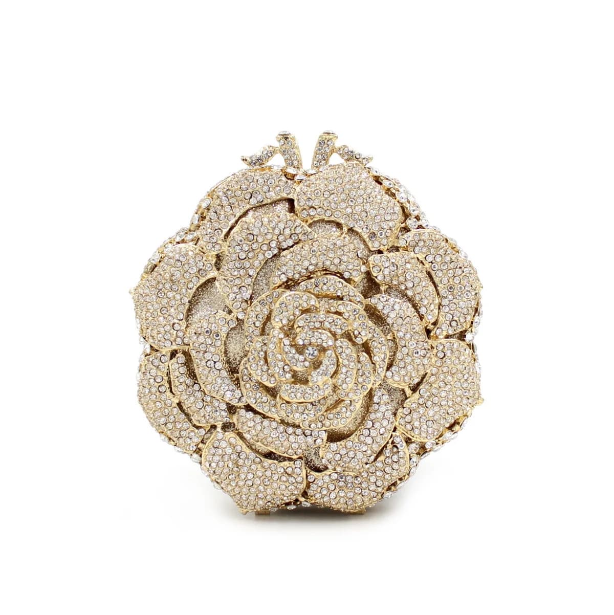 Élégant Rose mariage mariée sac à main strass sac femmes luxe brillant fête pochette sac à main conc