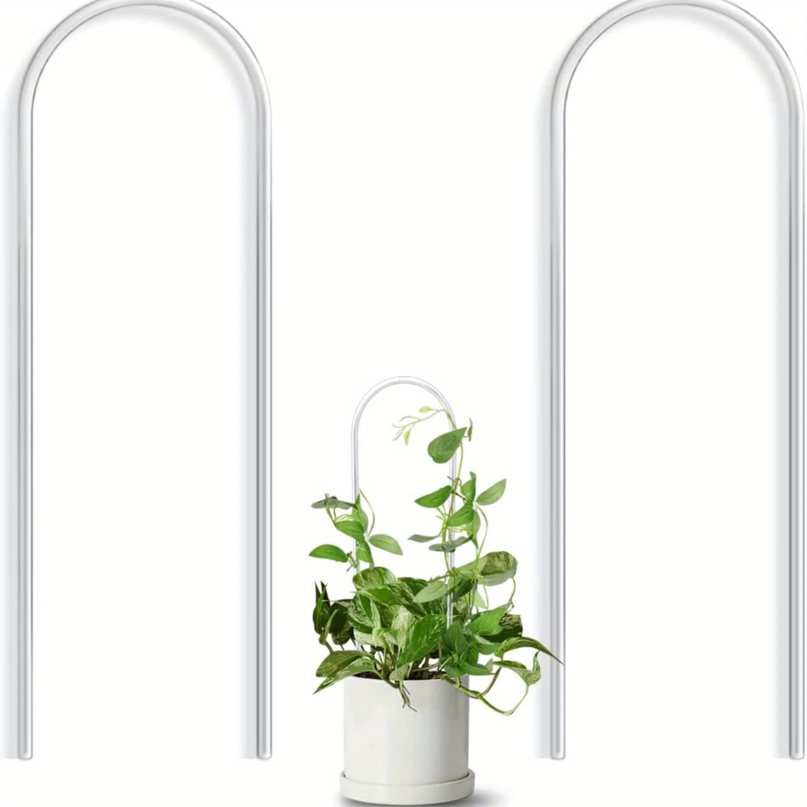 Cadre d'escalade pour plantes en acrylique transparent en forme de U, structure de support spécialem