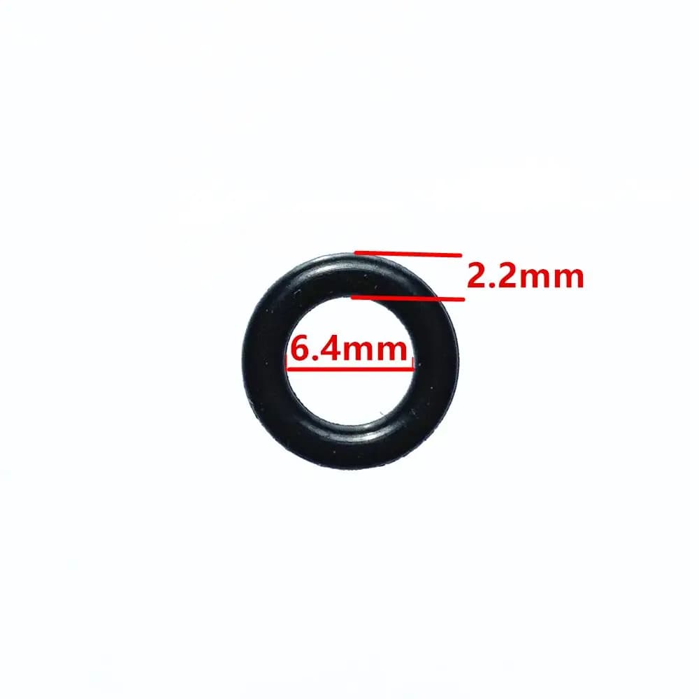 6.4*2.2mm 200 pièces orings en caoutchouc pour Delphi GDI joint supérieur oring kits de réparation d