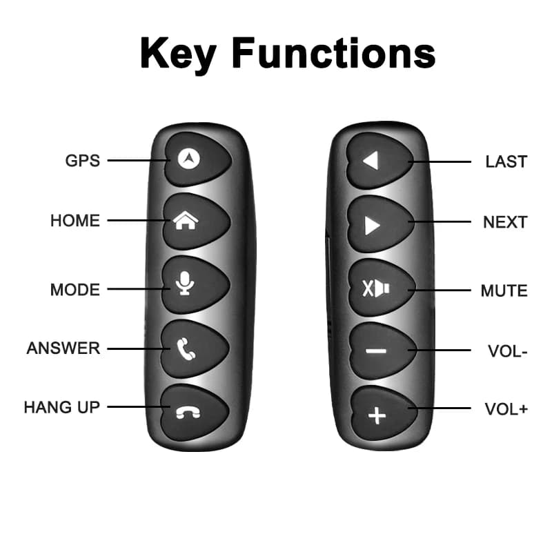 10 touches sans fil volant télécommande multi-fonction Android universel Bluetooth pour autoradio DV