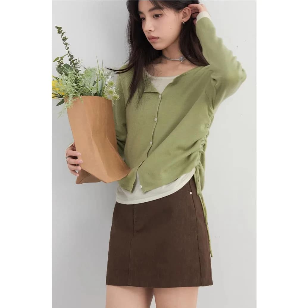 CHIC VEN nouveau coréen femmes chandails mince pull conception femme haut col rond cordon taille tri