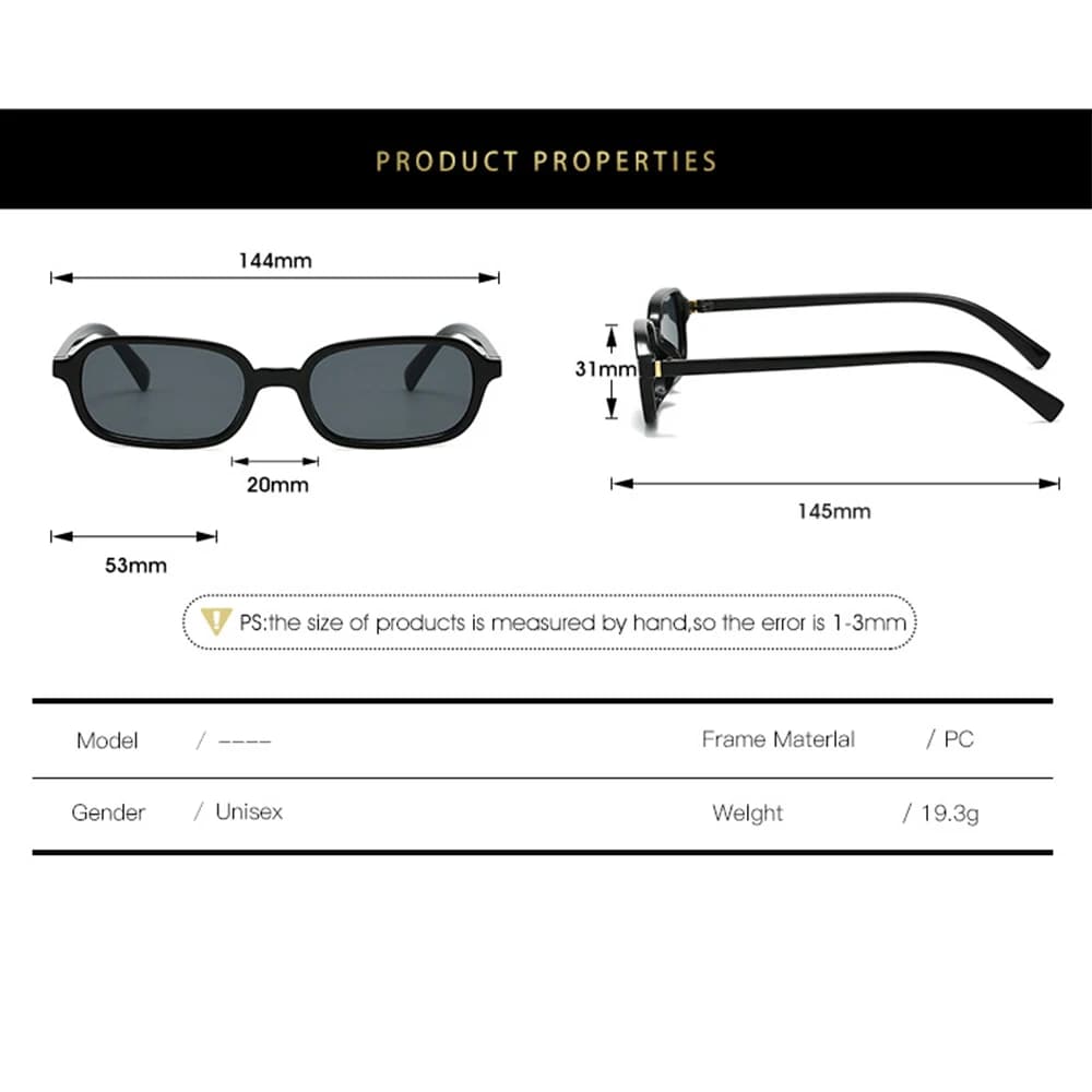KLASSNUM Vintage lunettes de soleil hommes femmes 2026 lunettes à la mode Rectangle lunettes de sole