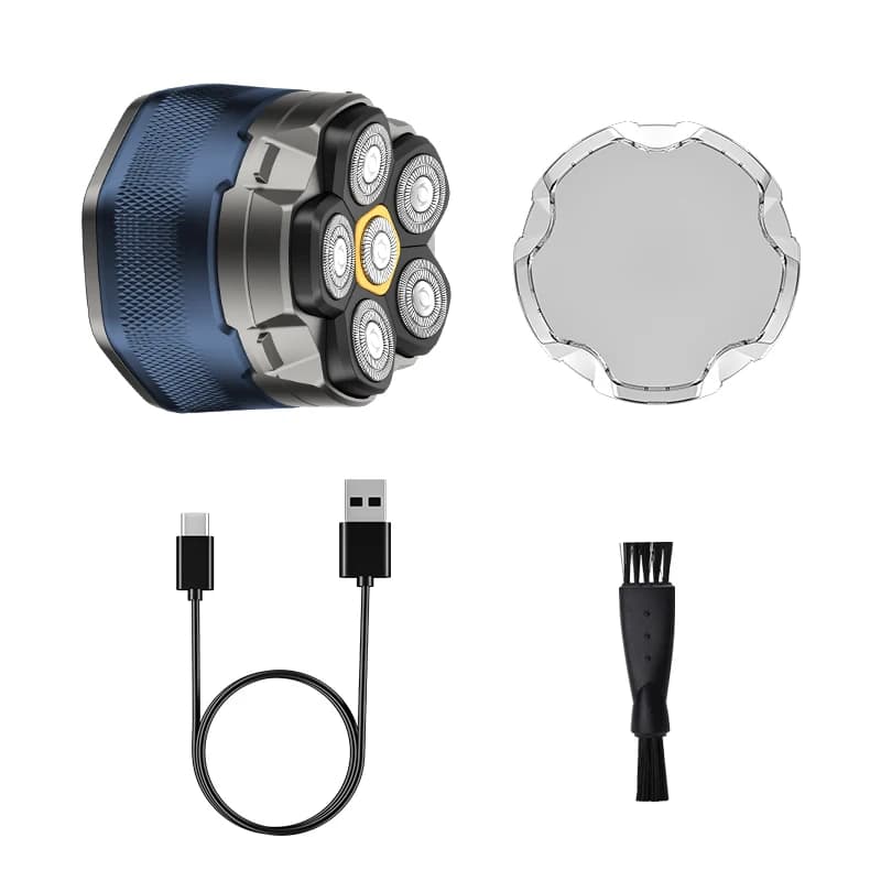 Rasoirs électriques pour hommes chauve, rasoir magnétique 6D, tondeuse à cheveux, Rechargeable par U