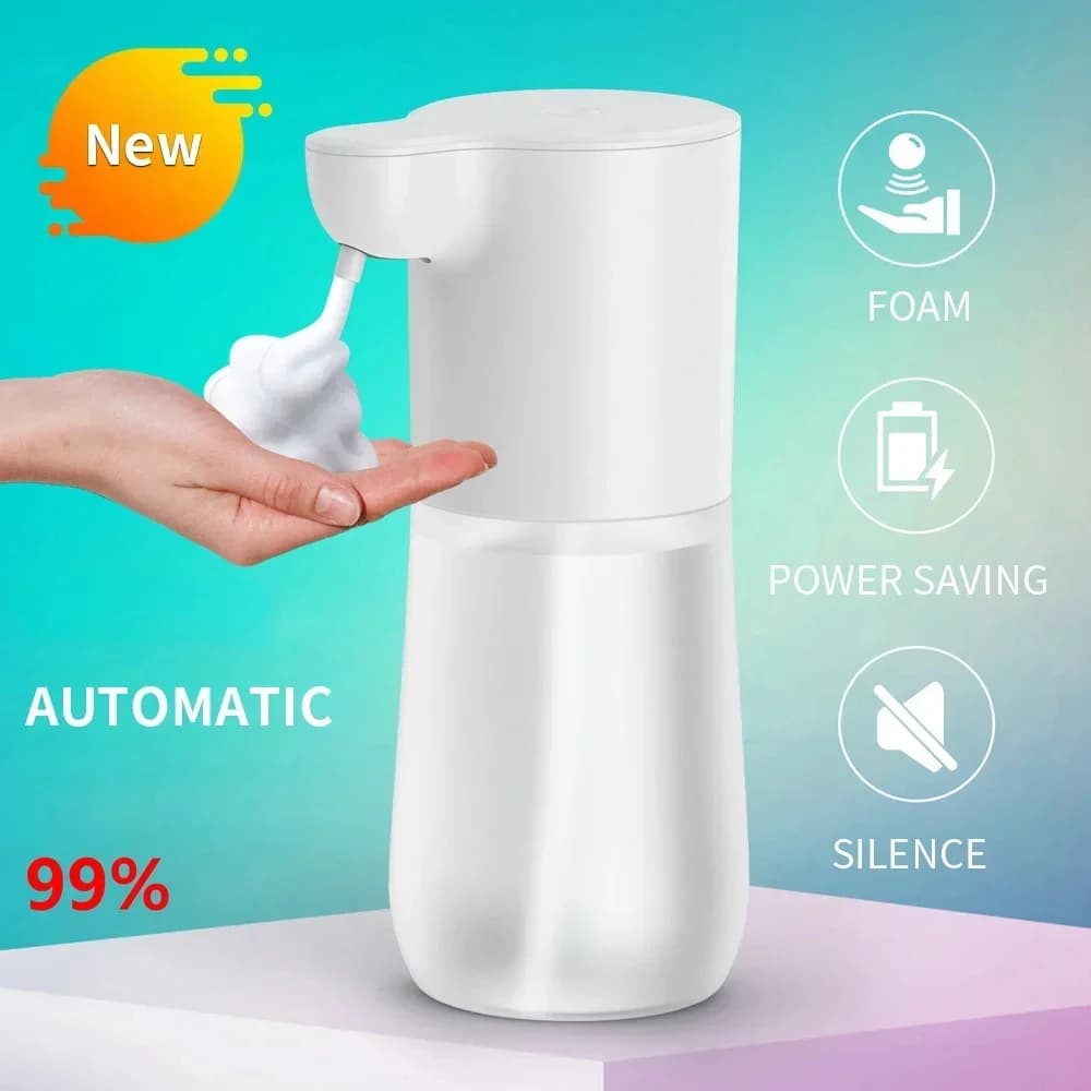 Distributeur automatique de savon intelligent HOMEFISH avec capteur, 350 ml, recharge USB, distribut