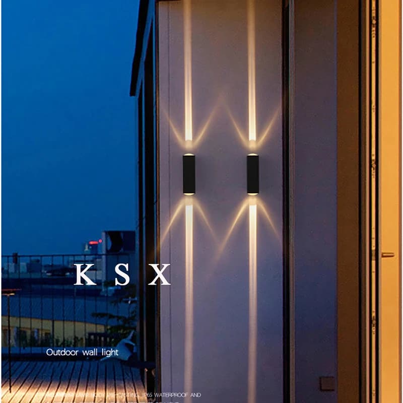 6W 10W mur LED lumière extérieure intérieure étanche IP65 porche jardin applique balcon terrasse déc