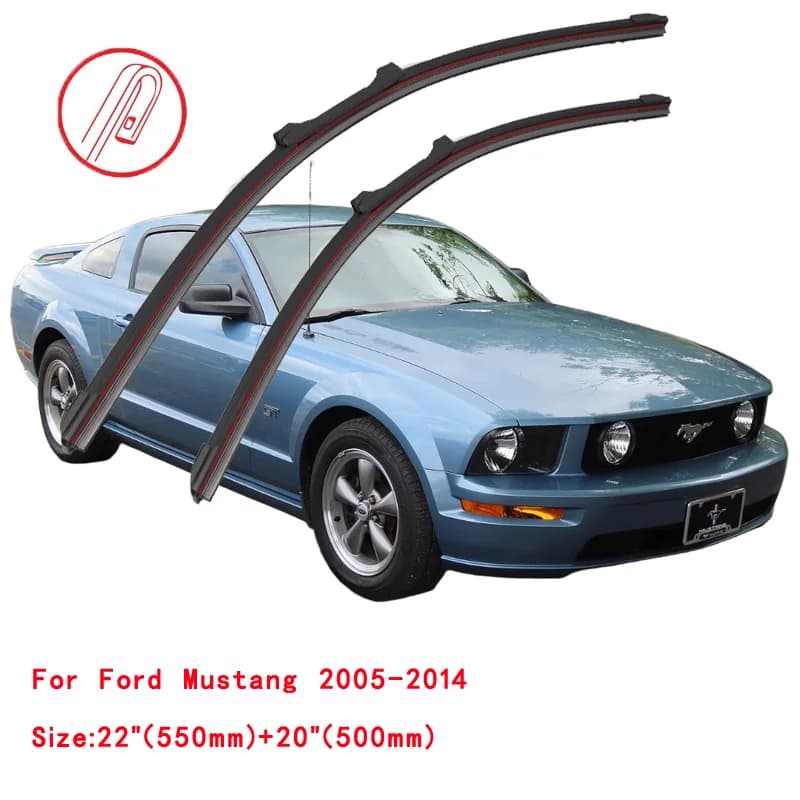 Essuie-glace Double en caoutchouc pour Ford Mustang coupé Convertible Mach-E 2004 2005 2006 2007 201