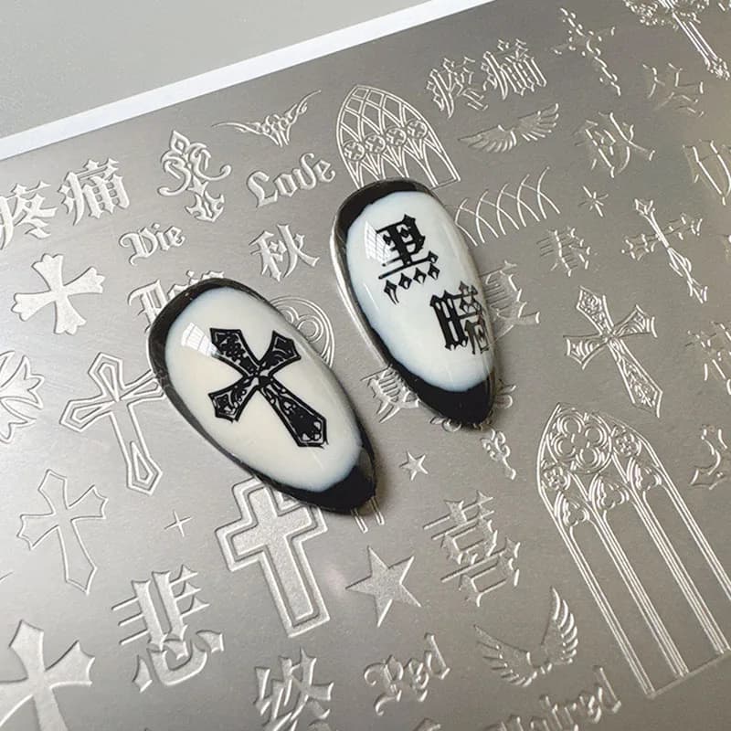 XMQ STAMPING NAIL PLATES CRUCIFIX TEMPLATES HALLOWEEN IMAGEPLATE