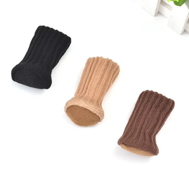 Chaussettes élastiques hautes pour pieds de chaise, protecteurs de sol avec coussinets coordonnants,