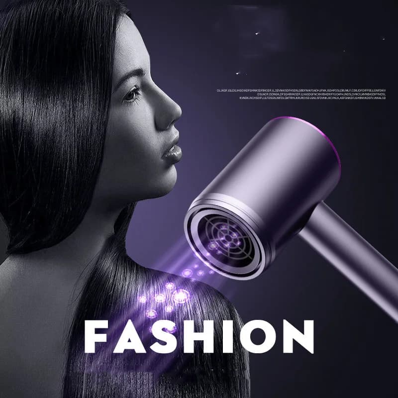 Sèche-cheveux professionnel portable à ions négatifs, haute puissance, bleu, salon, bain, vent, mais