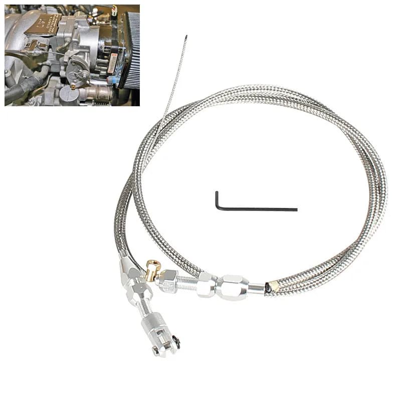 Kit de câbles d'accélérateur tressés de 36 pouces, compatibles avec moteur 97-07 Chevrolet/Chevy LS1