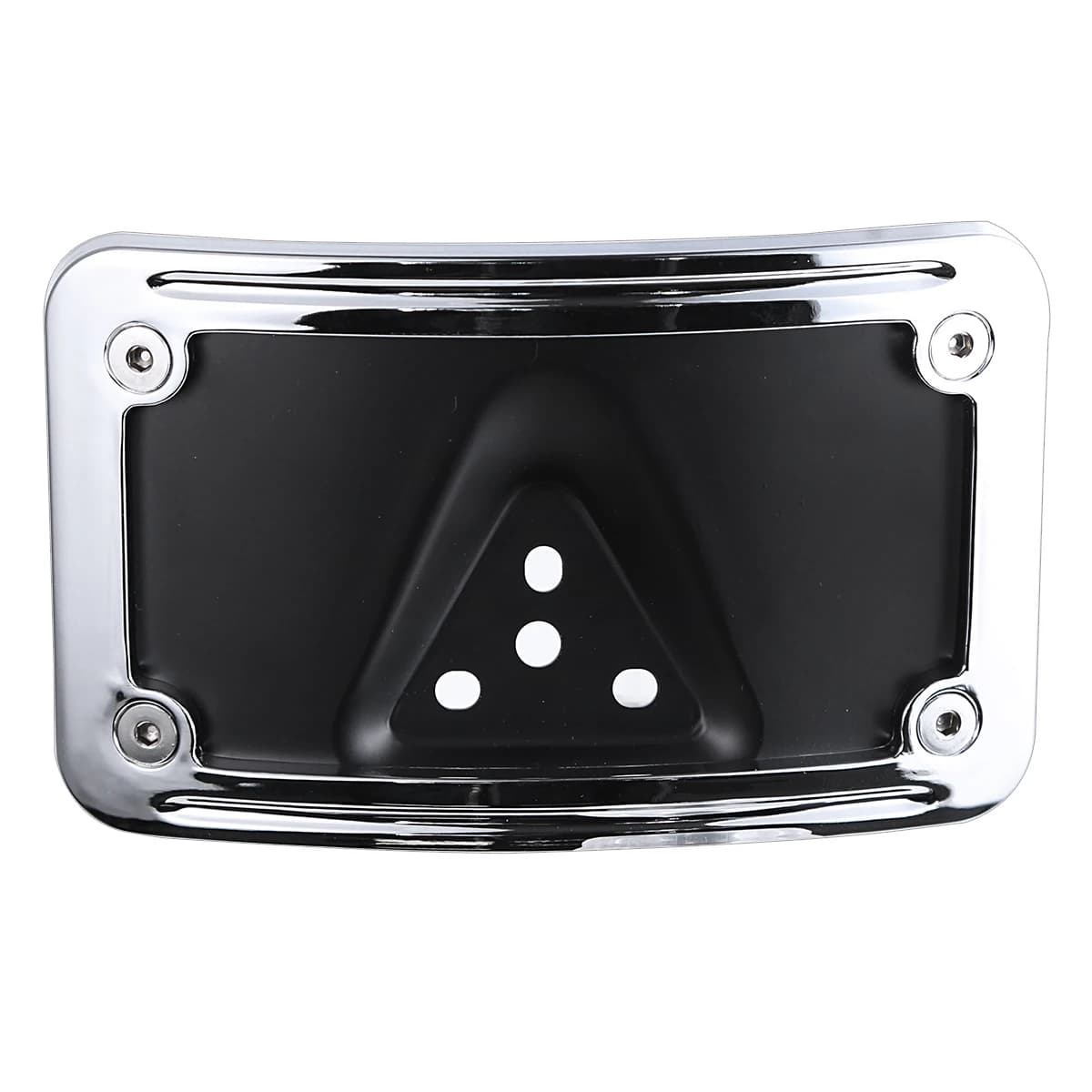 Support de montage de plaque d'immatriculation incurvé noir chromé pour support Harley Dyna Sportste