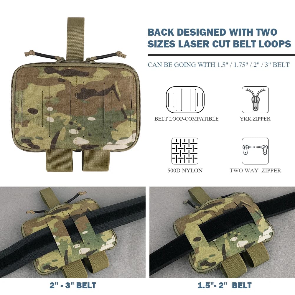 KRYDEX ceinture tactique TRA MED1 pochette médicale EMT pochette utilitaire de premiers secours IFAK