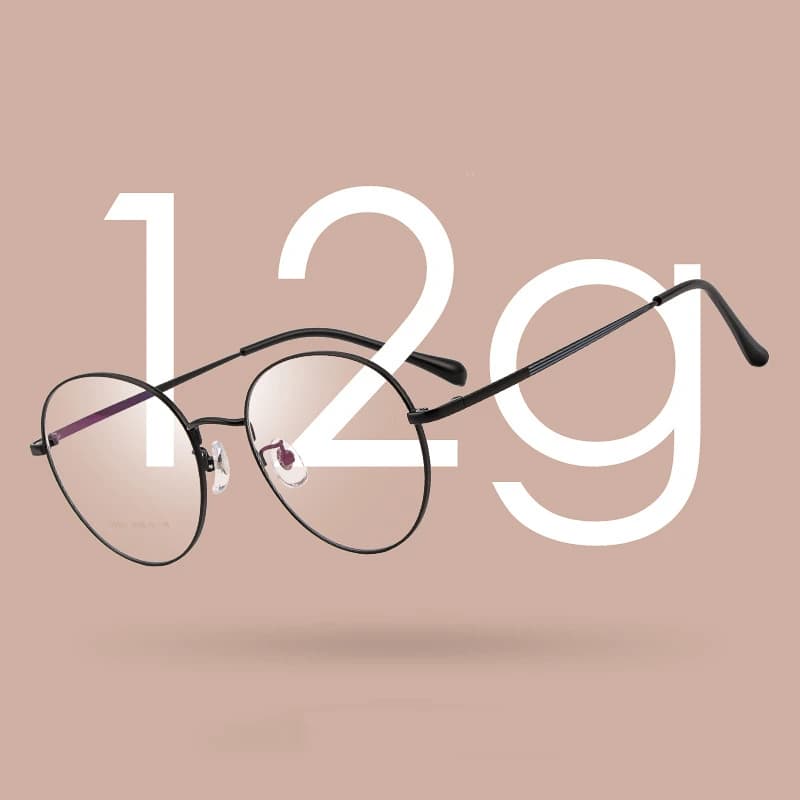 YIMARUILI – lunettes de vue ultralégères en alliage de titane de haute qualité, monture ronde rétro 