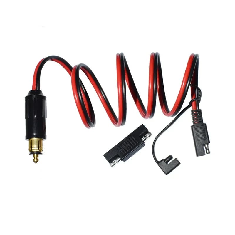 Prise Powerlet DIN Hella 14awg 90cm vers connecteur adaptateur SAE pour moto BMW avec connecteurs ad