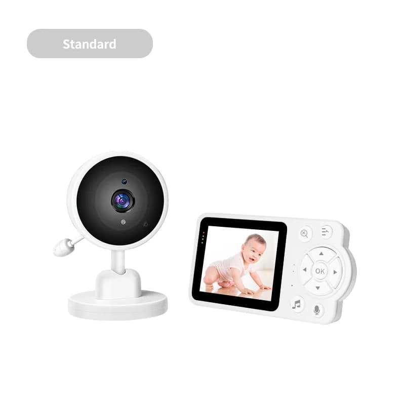 Moniteur bébé à vision nocturne à infrarouge, audio bidirectionnel, interphone vocal, caméra bébé av