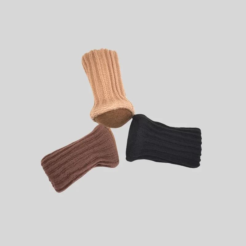 Chaussettes élastiques hautes pour pieds de chaise, protecteurs de sol avec coussinets coordonnants,