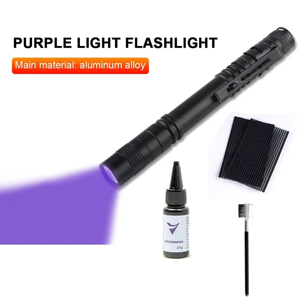V-light ensemble d'extension de cheveux technologie perruque morceau de cheveux vrais cheveux outil 