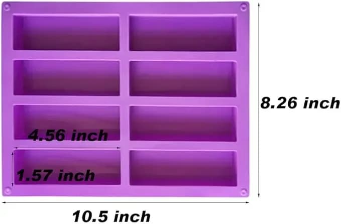 Moules rectangulaires en Silicone pour muffins et bonbons au chocolat, pour la cuisson d'énergie, ba
