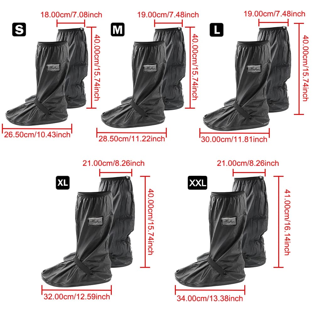 Couvre-chaussures de pluie réutilisables pour moto, Scooter, Dirt Bike, couvre-bottes antidérapants,