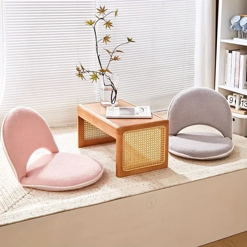 Chaise à dossier Tatami, chaise pliable pour chambre à coucher, petit canapé simple pour dortoir, pe