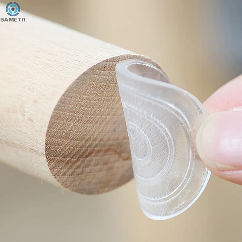 Polymères transparents en silicone pour pieds de meubles, patch adhésif en PU, anti-collision, pied 