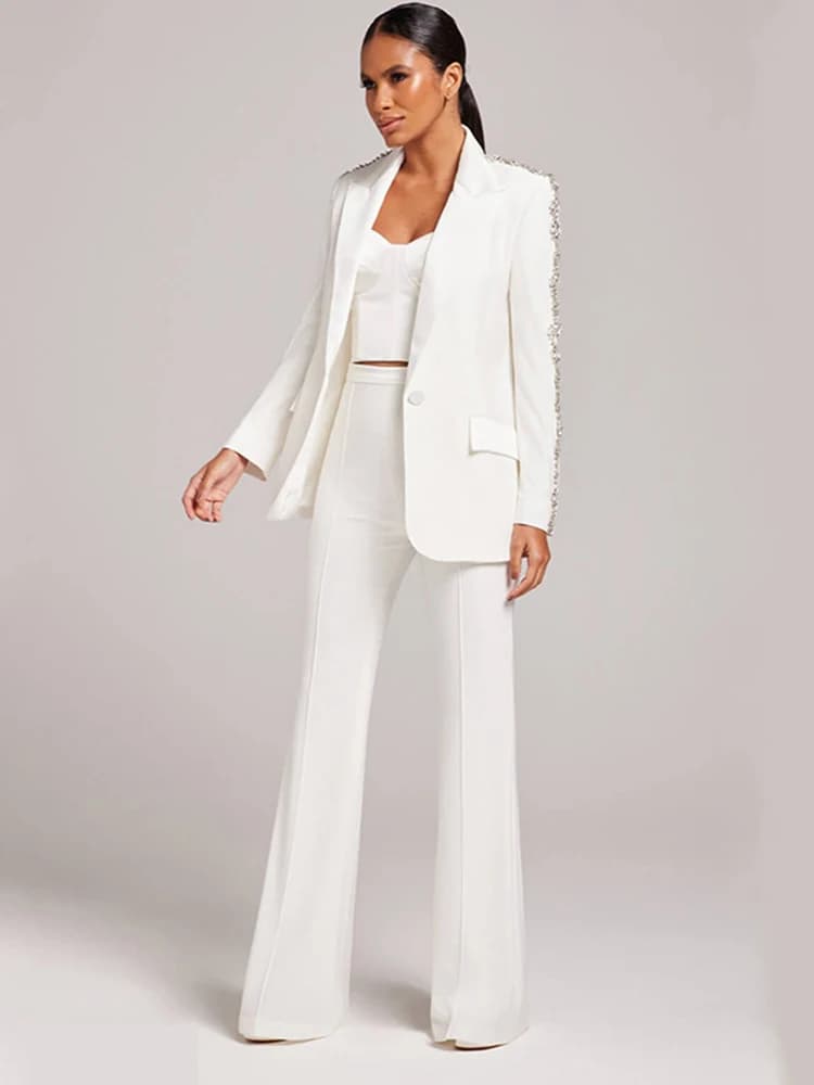 Ensemble de costume de créateur de la nouvelle collection 2026 HIGH STREET, style professionnel pour
