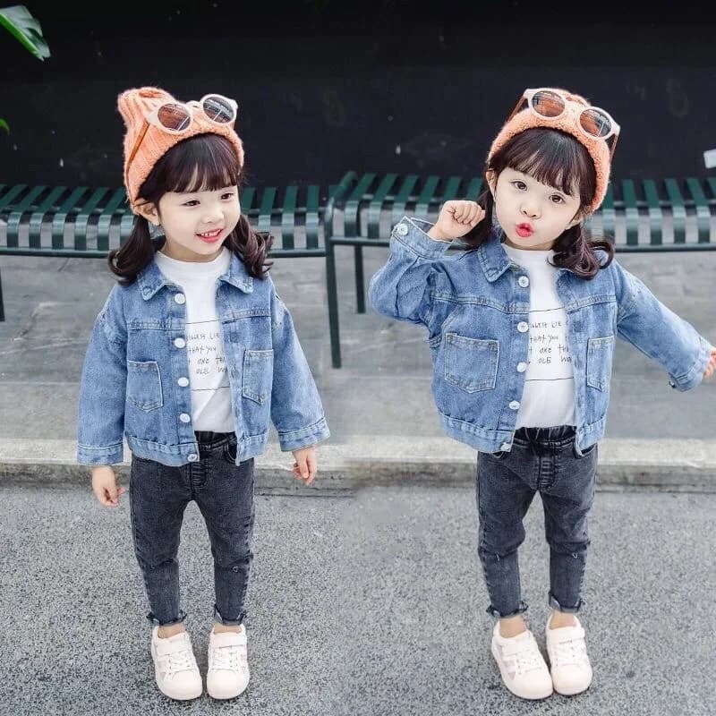 Bébé filles Denim veste printemps automne enfants Jean manteau pour filles douce petite princesse vê