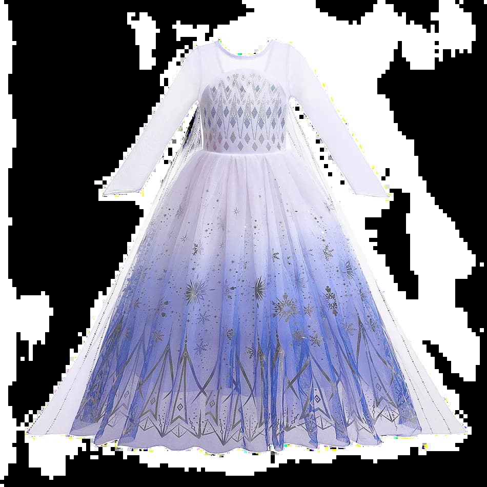 Elsa Anna enfant princesse filles robe Rapunzal enfants Cosplay Halloween robes enfants Costume robe