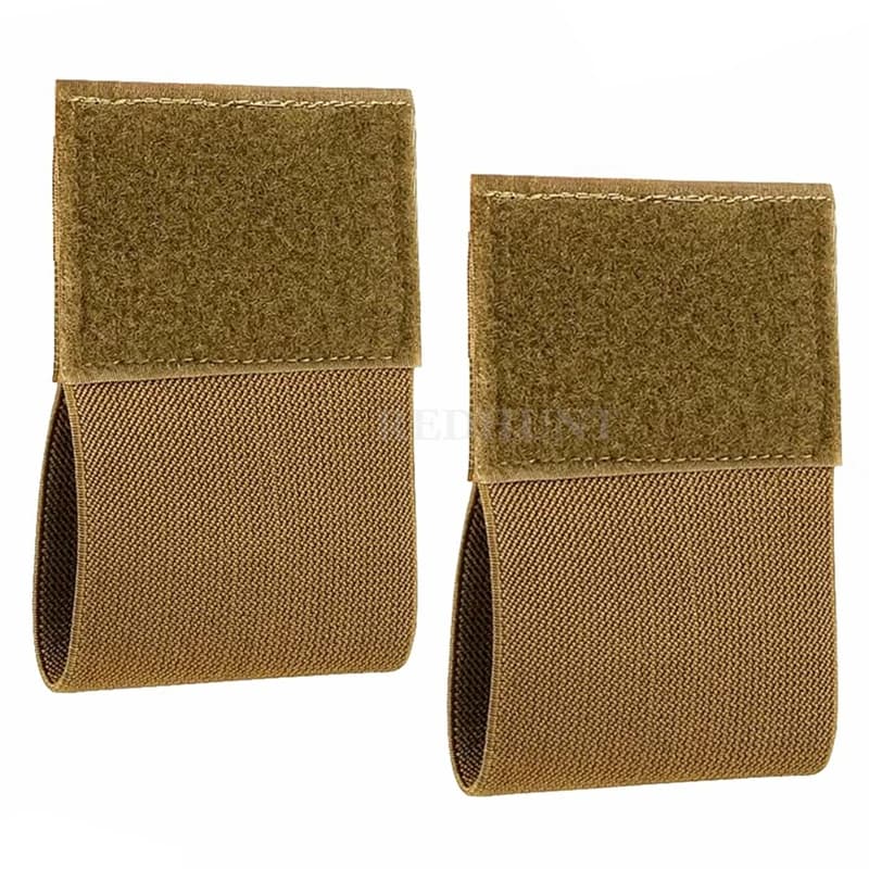 Support de garrot élastique avec crochet et boucle, 2 pièces, pochette EDC d'extérieur, porte-plaque