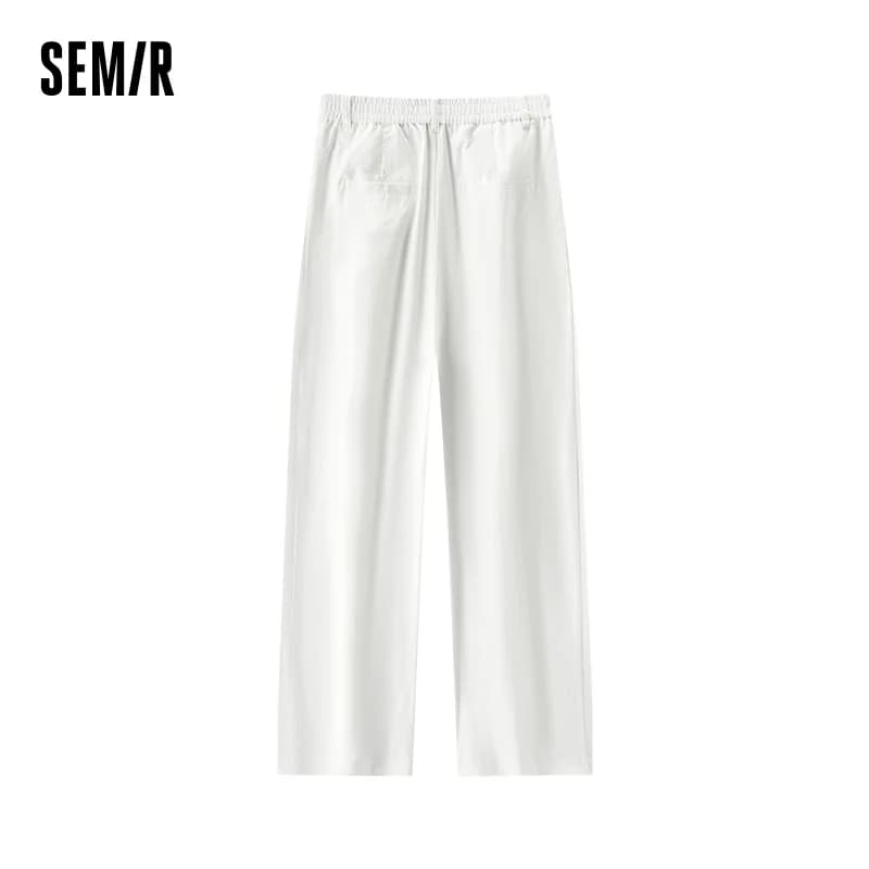 Pantalon Femme Semir Tissé 2026 – Ample, Fluide, Taille Élastique – Style Urbain Décontracté Quotidi