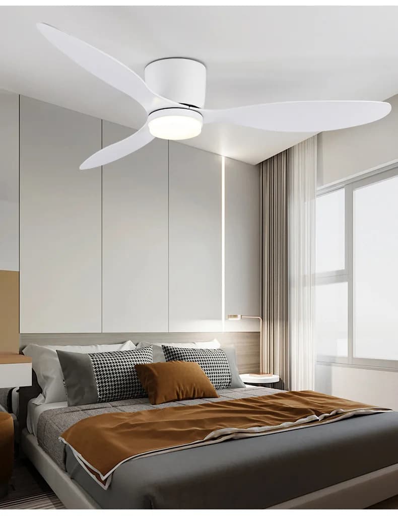 Plafond monté FanLight Intelligent ventilateur de plafond lampe chambre Restaurant ménage Lowfioor v