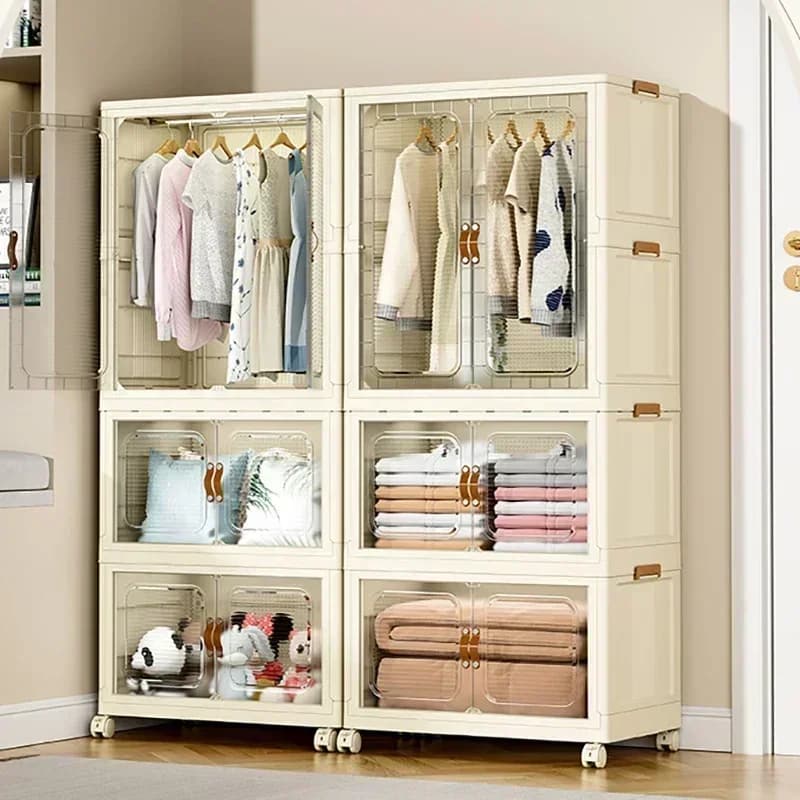 Grande boîte pliante, placard de rangement sans Installation, armoire pour enfants, maison, salon, c