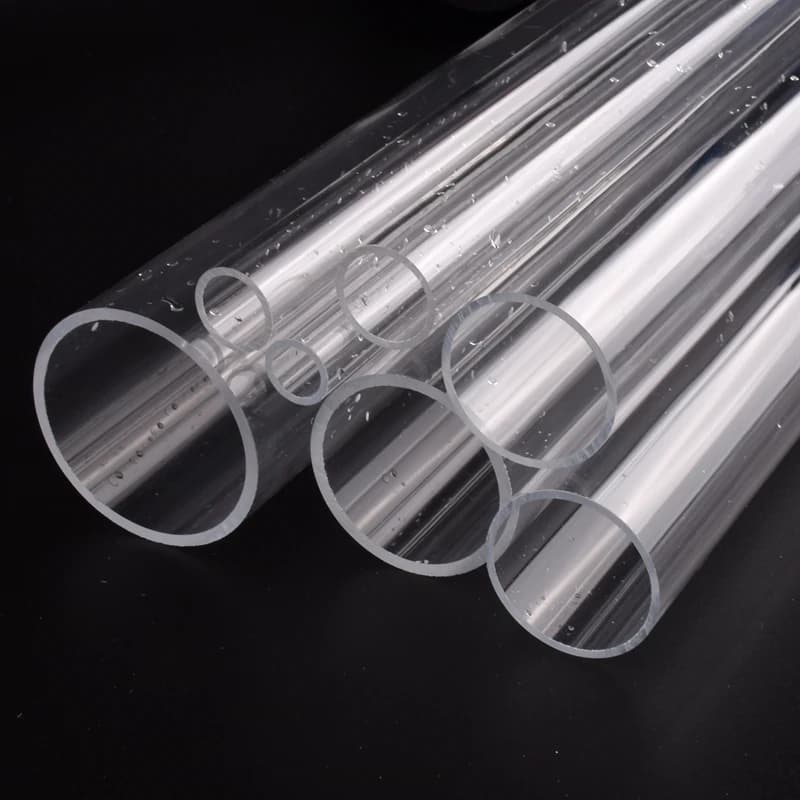 Tube en plexiglas transparent pour poissons, fournitures d'aquarium, arrosage hydroponique, tube en 