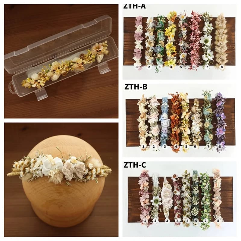 Accessoires de photographie pour bébé, pleine lune, bandeau à fleurs artificielles, décoration, couv
