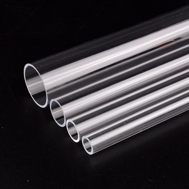 Tube en plexiglas transparent pour poissons, fournitures d'aquarium, arrosage hydroponique, tube en 