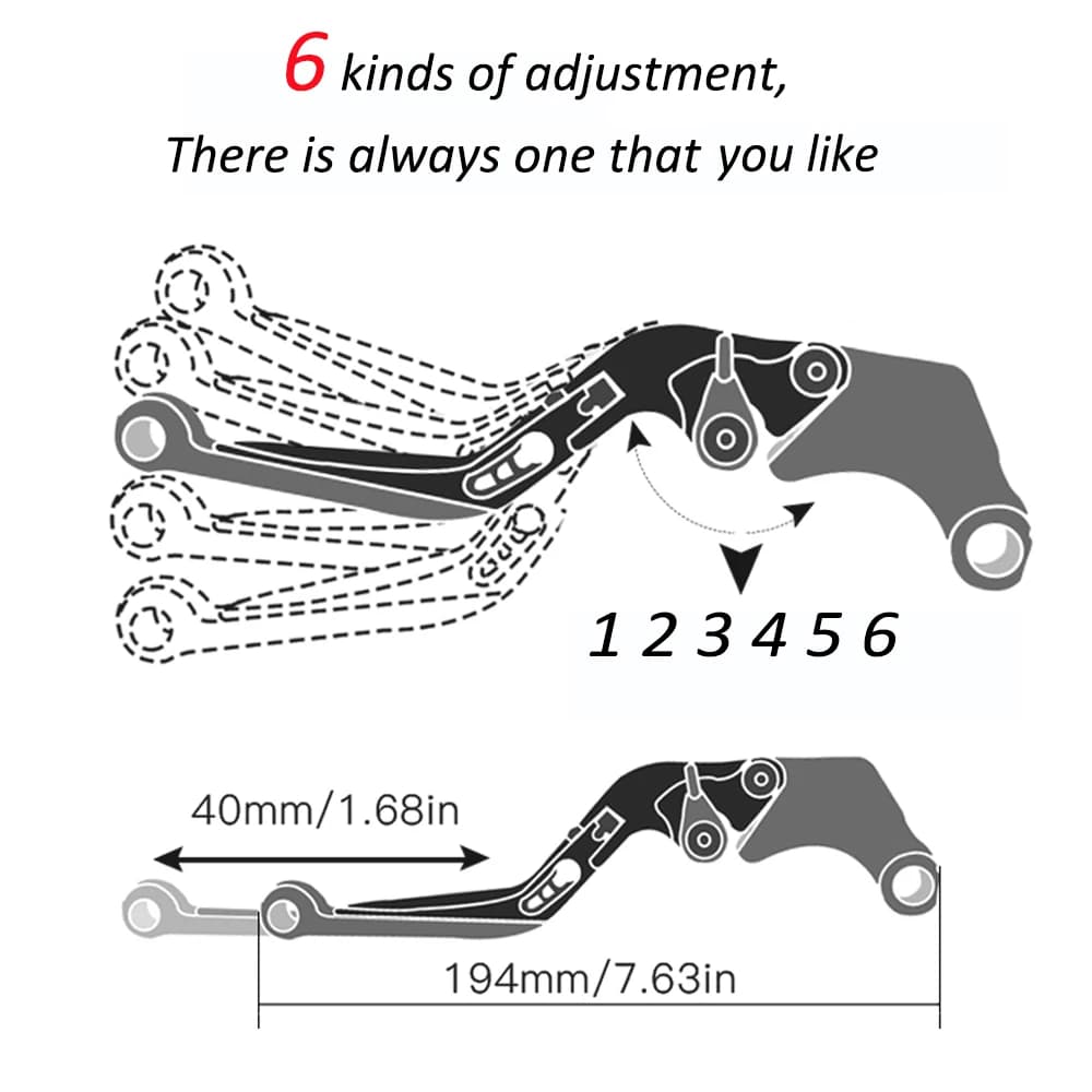 Leviers de frein et d'embrayage réglables, accessoires de moto Z 750, poignées de guidon pour KAWASA