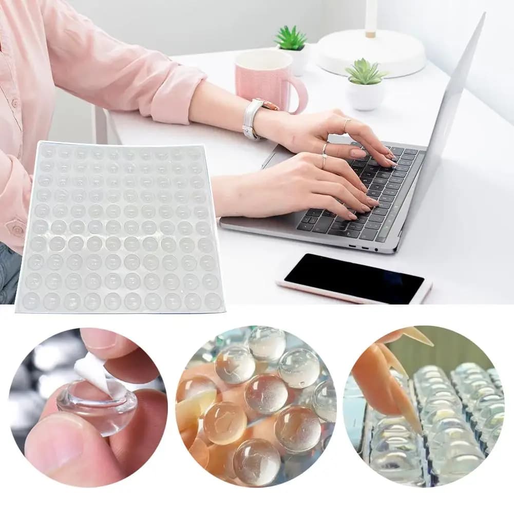 200 pièces pare-chocs ronds auto-adhésifs en caoutchouc de Silicone doux Transparent anti-dérapant a